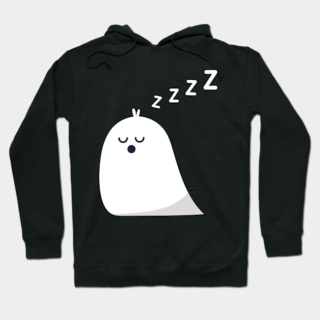 Sleeping Ghost Funny Halloween Hoodie by Foxxy Merch